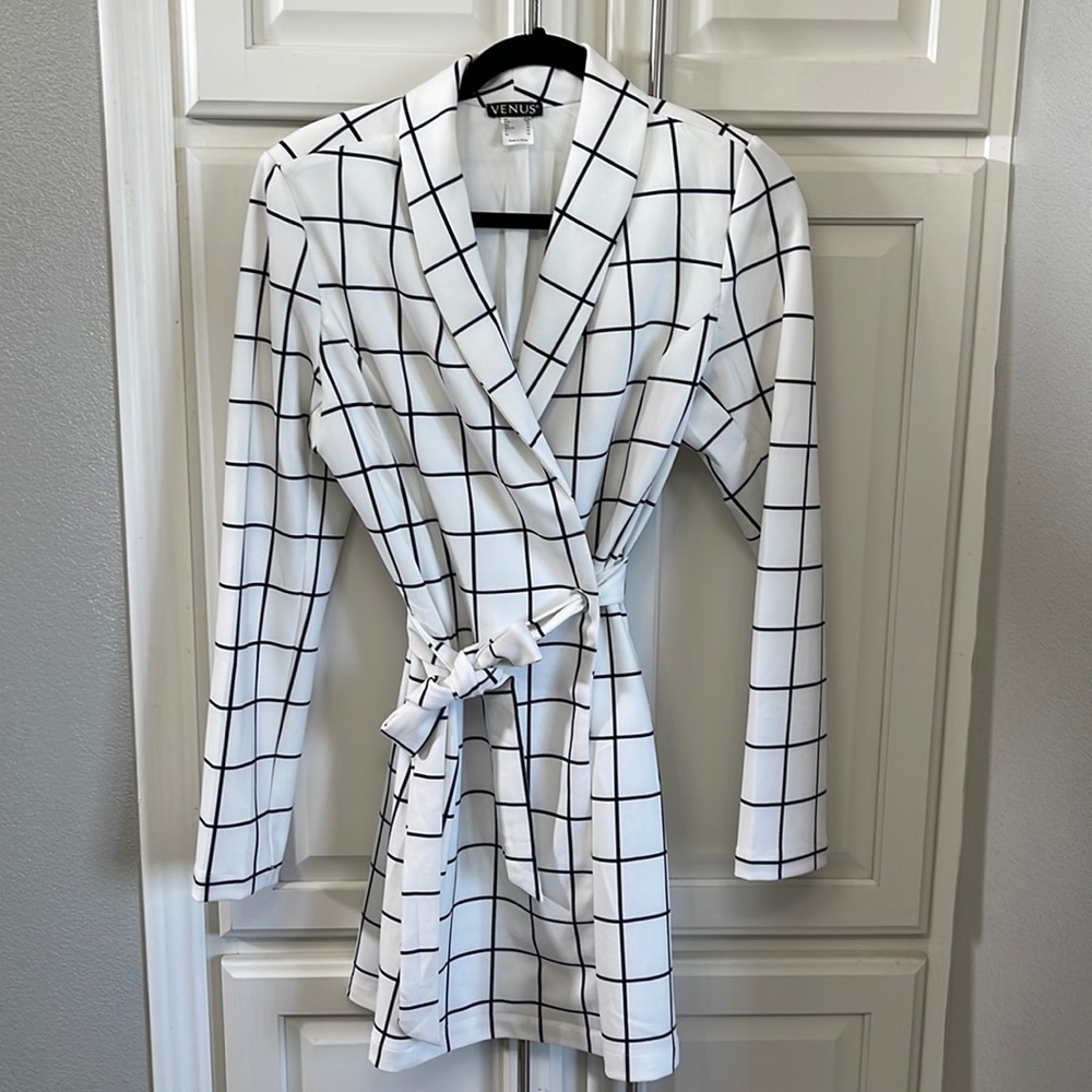 Blazer wrap dress